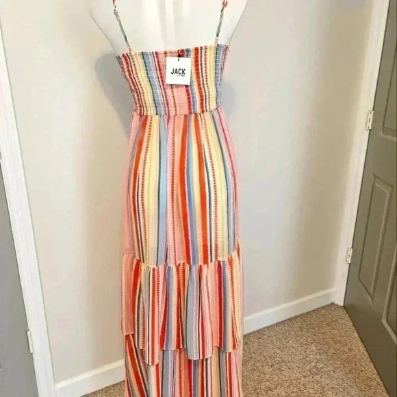 NEW! Jack by BB Dakota/Multi-color Tiered Maxi Dress/ Size XS - Picture 11 of 14